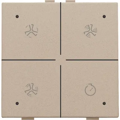 Niko ventilatiebediening met LED voor Niko Home Control champagne coated (157-52054)