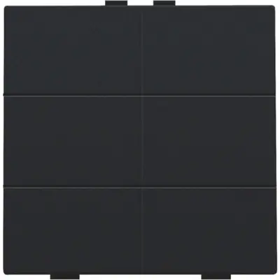 Niko drukknop 6-voudig Niko Home Control black coated (161-51006)