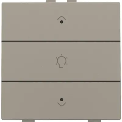 Niko dimbediening 1-voudig met LED en symbool voor Niko Home Control bronze coated (123-52043)