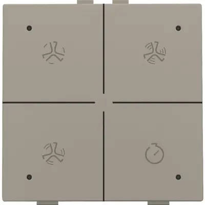 Niko ventilatiebediening met LED voor Niko Home Control bronze coated (123-52054)
