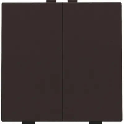 Niko drukknop 2-voudig voor Niko Home Control dark brown (124-51002)