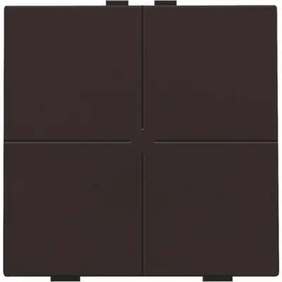 Niko drukknop 4-voudig voor Niko Home Control dark brown coated (124-51004)