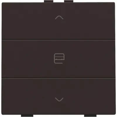 Niko jaloeziebediening 1-voudig voor Niko Home Control dark brown coated (124-51033)