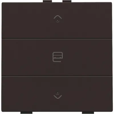 Niko jaloeziebediening 1-voudig met LED voor Niko Home Control dark brown coated (124-52033)