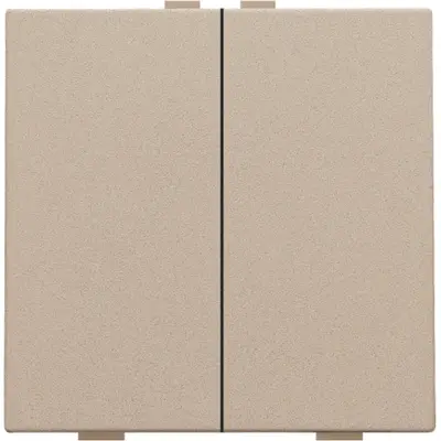 Niko drukknop 2-voudig voor Niko Home Control champagne coated (157-51002)