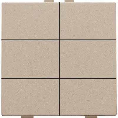 Niko drukknop 6-voudig voor Niko Home Control champagne coated (157-51006)