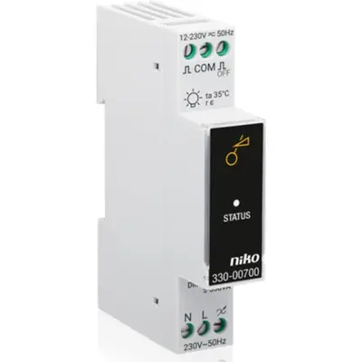 Niko universele modulaire dimmer 5-350W DIN-rail (330-00700)