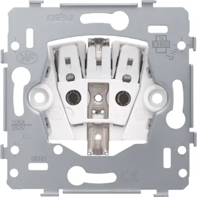 Niko wandcontactdoos met randaarde insteekklemmen (170-34400)