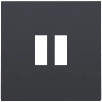Niko centraalplaat USB anthracite coated OP=OP (122-68001)