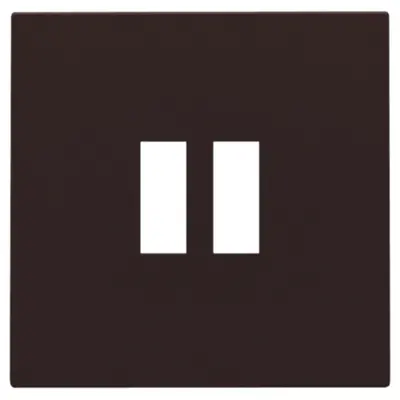 Niko centraalplaat USB dark brown coated (124-68001)