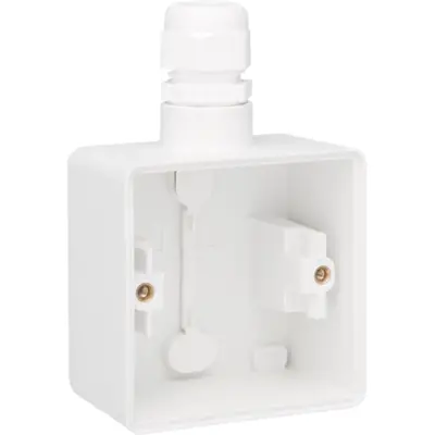 Niko Hydro opbouwbak 1-voudig einddoos met 1x M20-ingang wit (701-84151)