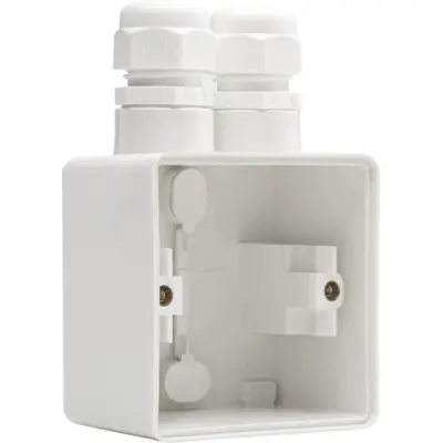 Niko Hydro opbouwbak 1-voudig einddoos met 2x M20-ingang wit (701-84152)