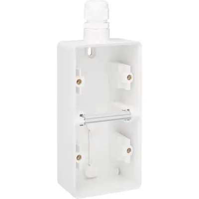 Niko Hydro opbouwbak 2-voudig verticaal met 1x M20-ingang wit (701-84251)