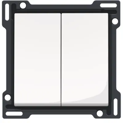 Niko schakelwip 2-voudig bright white (111-61505)
