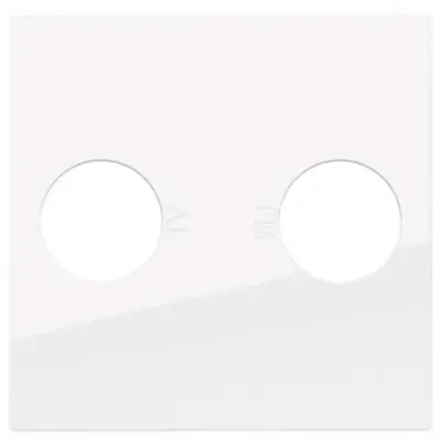 Niko centraalplaat antenne coax bright white OP=OP (111-69702)