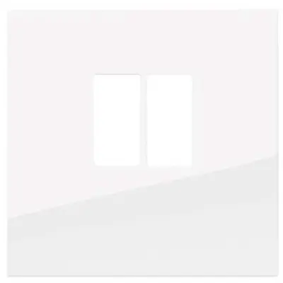 Niko centraalplaat 1-voudig voor mono luidspreker aansluitdoos bright white (111-69801)