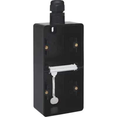 Niko Hydro opbouwbak 2-voudig verticaal met 1x M20-ingang zwart (761-84251)