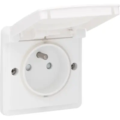 Niko Hydro wandcontactdoos 1-voudig penaarde Belgie wit (701-36600)