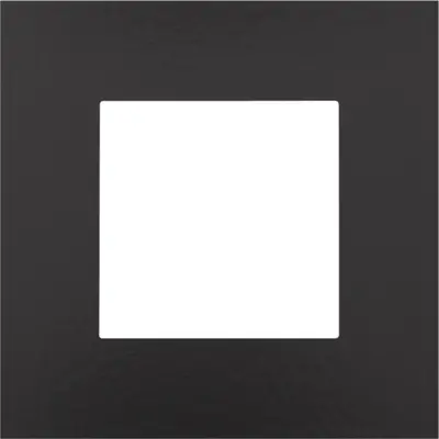 Niko afdekraam 1-voudig Pure Bakelite piano black (200-76100)