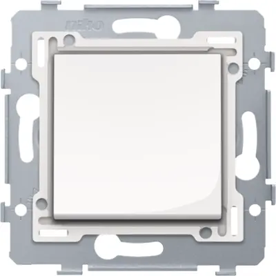 Niko kruisschakelaar met bedieningswip bright white (111-81715)