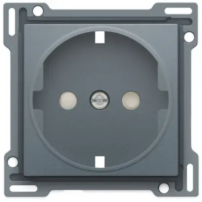 Niko afdekplaat voor wandcontactdoos randaarde kindveilig blue grey coated (220-66901)