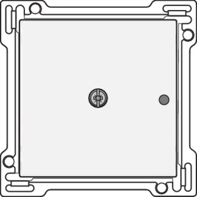 Niko afwerkingsset voor 1-kanaals inbouw RF-ontvanger white (101-77001)
