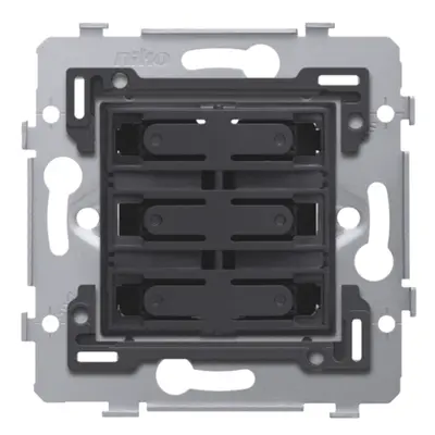 Niko sokkel voor 6-voudig potentiaalvrije drukknop 24 V (170-67051)