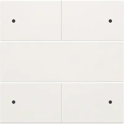 Niko afwerkingsset voor 4 voudige potentiaalvrije drukknop 24 V met LED's white (101-40150)