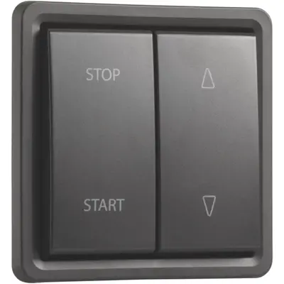 Niko Hydro jaloezie-rolluik schakelaar elektrisch gescheiden schroefklemmen 10A zwart (761-35900)