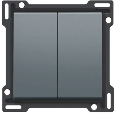 Niko schakelwip 2-voudig blue grey coated (220-61505)