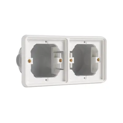 Niko Hydro tweevoudig inbouwkader horizontaal wit (701-75000)