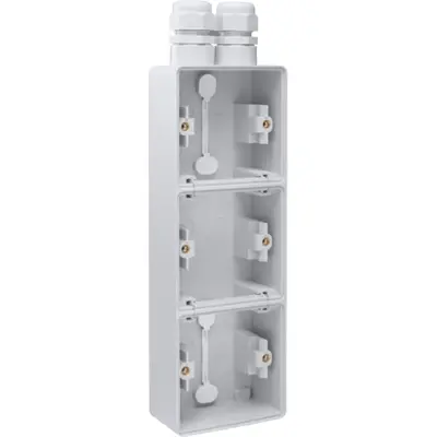 Niko Hydro opbouwbak 3-voudig verticaal met 2x M20-ingang grijs (700-84352)