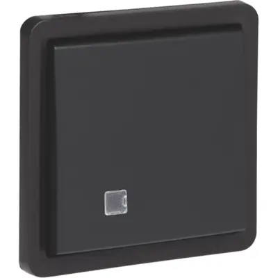 Niko Hydro schakelaar 2-polig met controlevenster steekklemmen 10A zwart (761-37205)