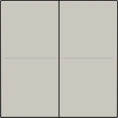 Niko tweevoudige toets voor draadloze wandzender light grey (102-00060)