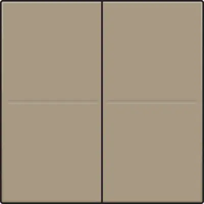 Niko tweevoudige toets voor draadloze wandzender bronze coated (123-00060)