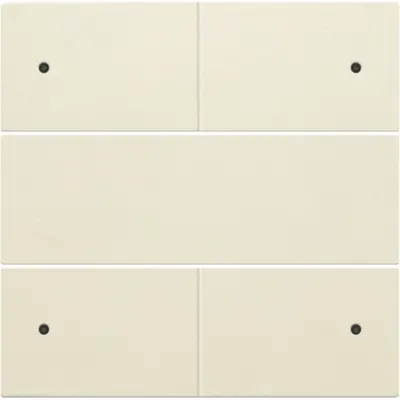 Niko afwerkingsset voor 4 voudige potentiaalvrije drukknop 24 V met LED's cream (100-40150)