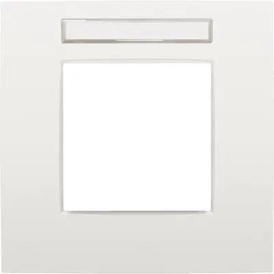 Niko afdekraam 1-voudig met tekstveld Intense white (120-76101)