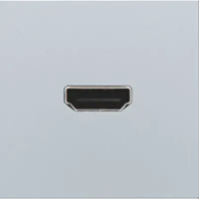 Niko afwerkingsset met HDMI naar HDMI aansluiting sterling coated (121-69417)