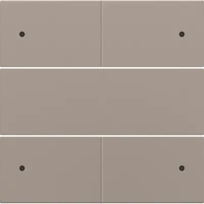 Niko afwerkingsset voor 4 voudige potentiaalvrije drukknop 24 V met LED's bronze coated (123-40150)