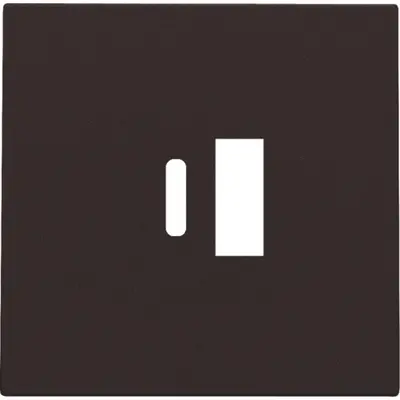 Niko afwerkingsset voor dubbele smart USB-A en USB-C lader dark brown coated (124-68002)