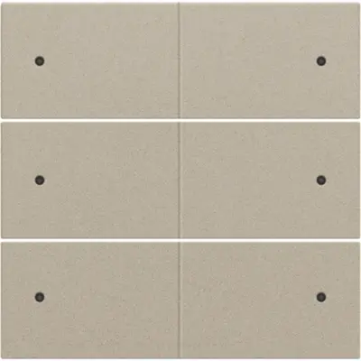 Niko afwerkingsset voor 6-voudige potentiaalvrije drukknop 24 V met LED's champagne coated (157-60150)