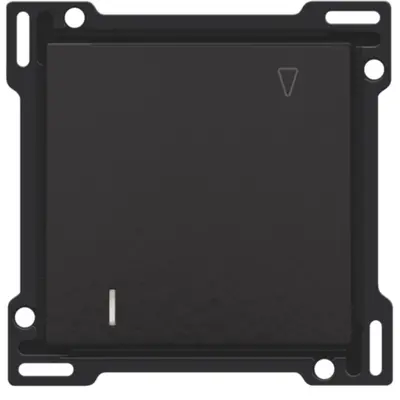 Niko afwerkingsset voor hotelkaartschakelaar piano black coated (200-61901)