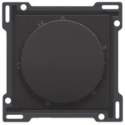 Niko draaiknop tbv tijdschakelaar tot 15 min piano black coated (200-64806)