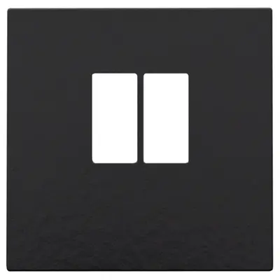 Niko centraalplaat 1-voudig voor mono luidspreker aansluitdoos piano black coated (200-69801)