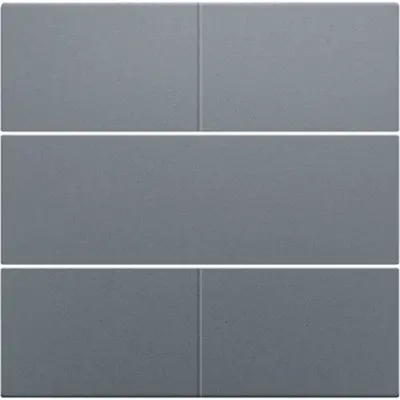 Niko afwerkingsset voor 4-voudige potentiaalvrije drukknop 24 V blue grey coated (220-40050)