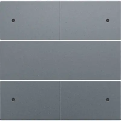 Niko afwerkingsset voor 4 voudige potentiaalvrije drukknop 24 V met LED's blue grey coated (220-40150)