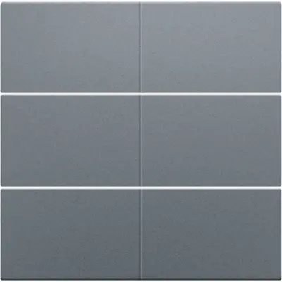 Niko afwerkingsset voor 6-voudige potentiaalvrije drukknop 24 V blue grey coated (220-60050)