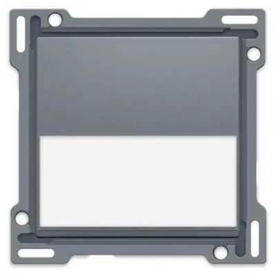 Niko schakelwip enkelvoudig met tekstveld blue grey coated (220-60905)