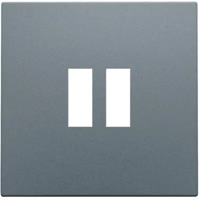 Niko centraalplaat voor USB contactdoos blue grey coated (220-68001)