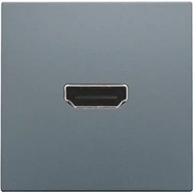 Niko afwerkingsset met HDMI naar HDMI aansluiting blue grey coated (220-69417)